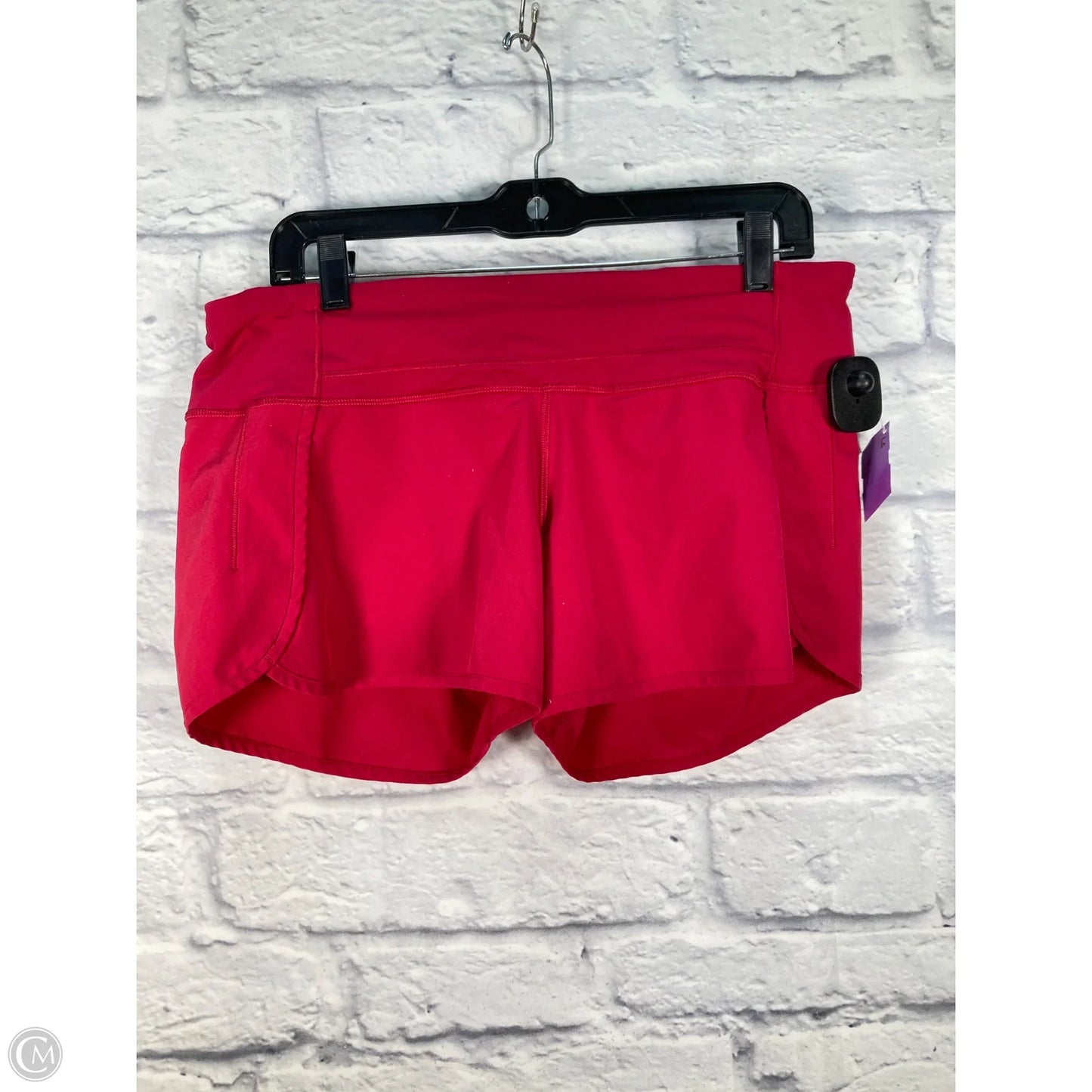 Athletic Shorts By Lululemon In Pink, Size: 8