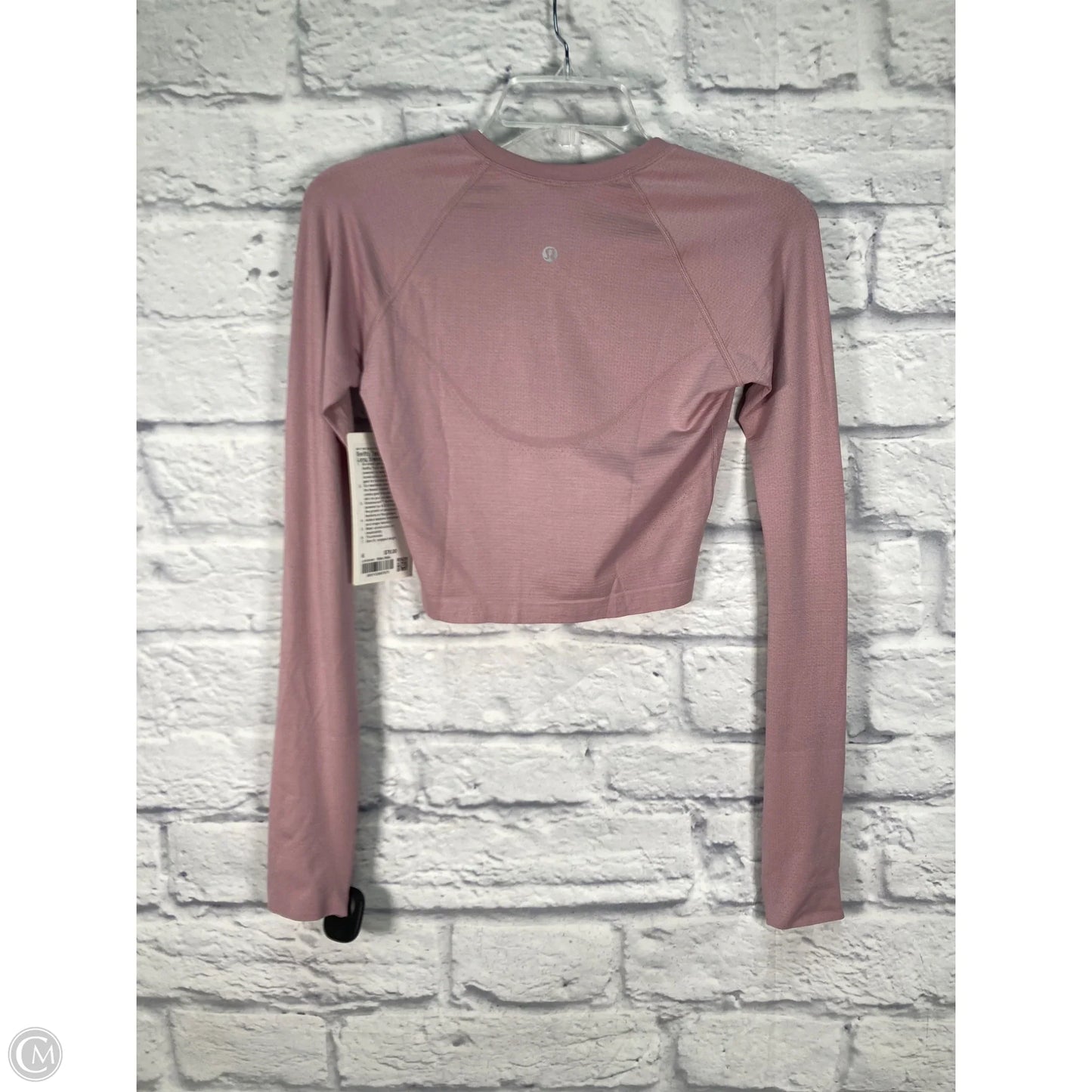 Athletic Top Long Sleeve Crewneck By Lululemon In Purple, Size: 6