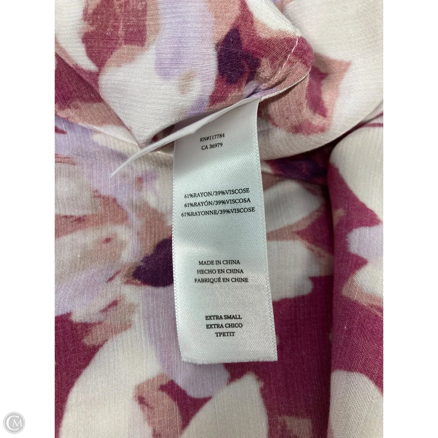 Blouse Short Sleeve By Rails In Floral Print, Size: Xs