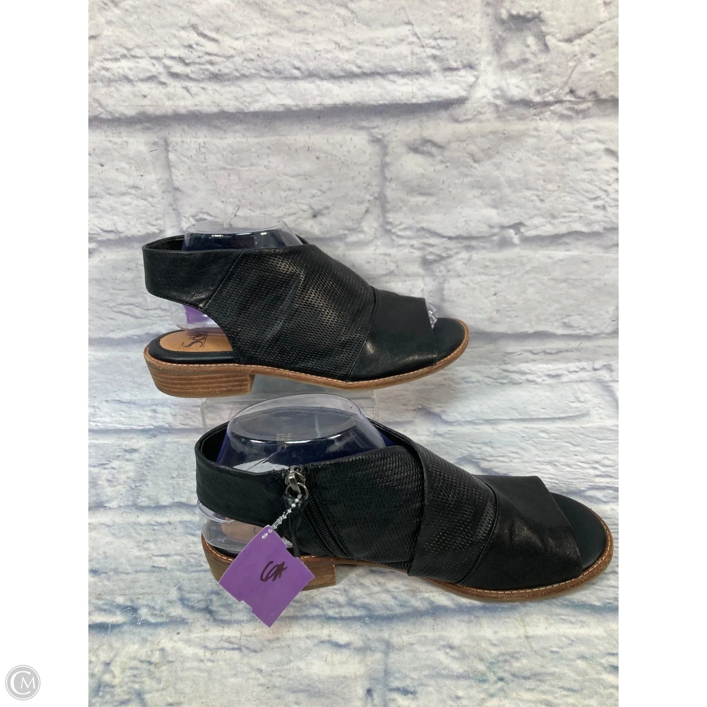 Sandals Heels Block By Sofft In Black, Size: 8