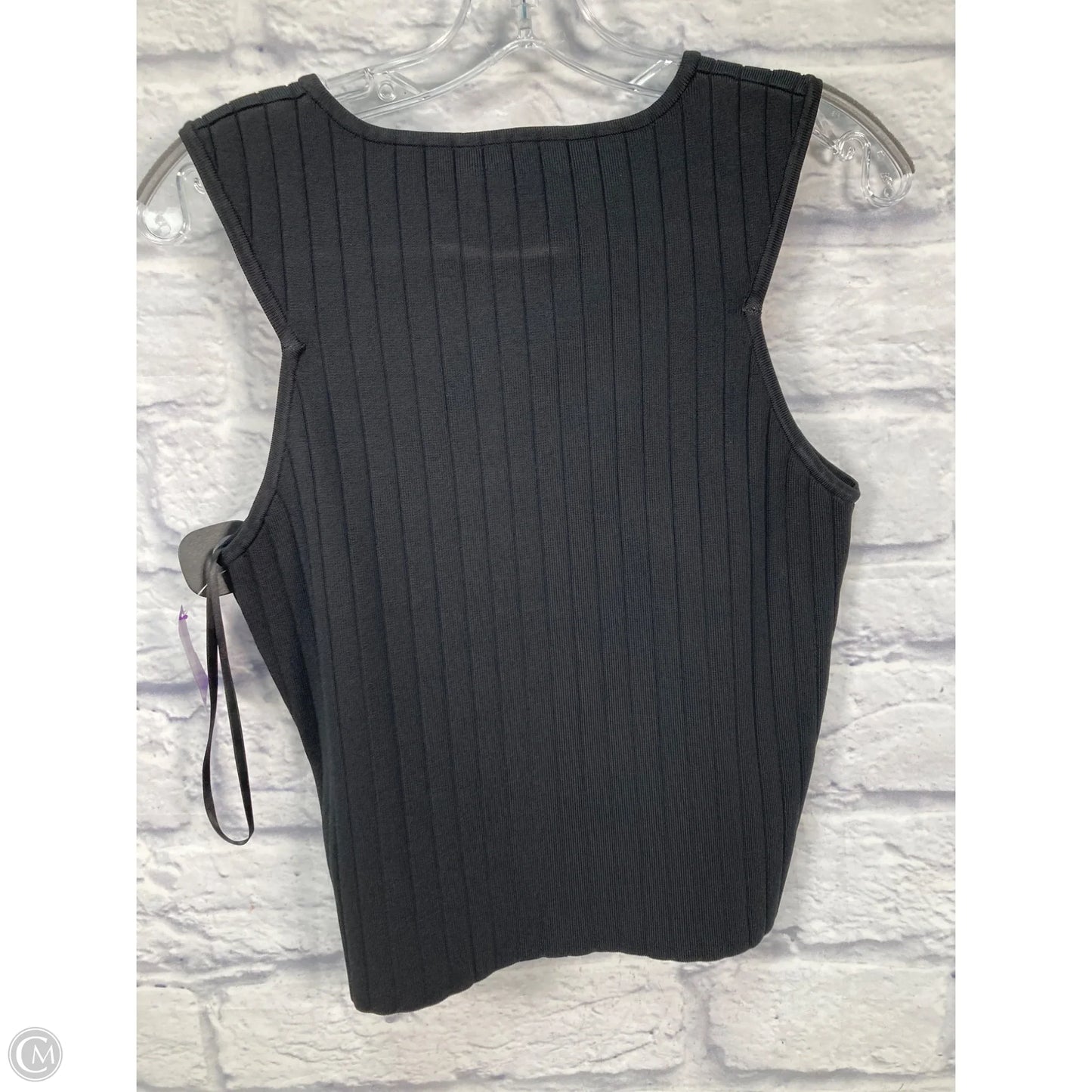 Top Sleeveless Designer By Milly In Black, Size: L
