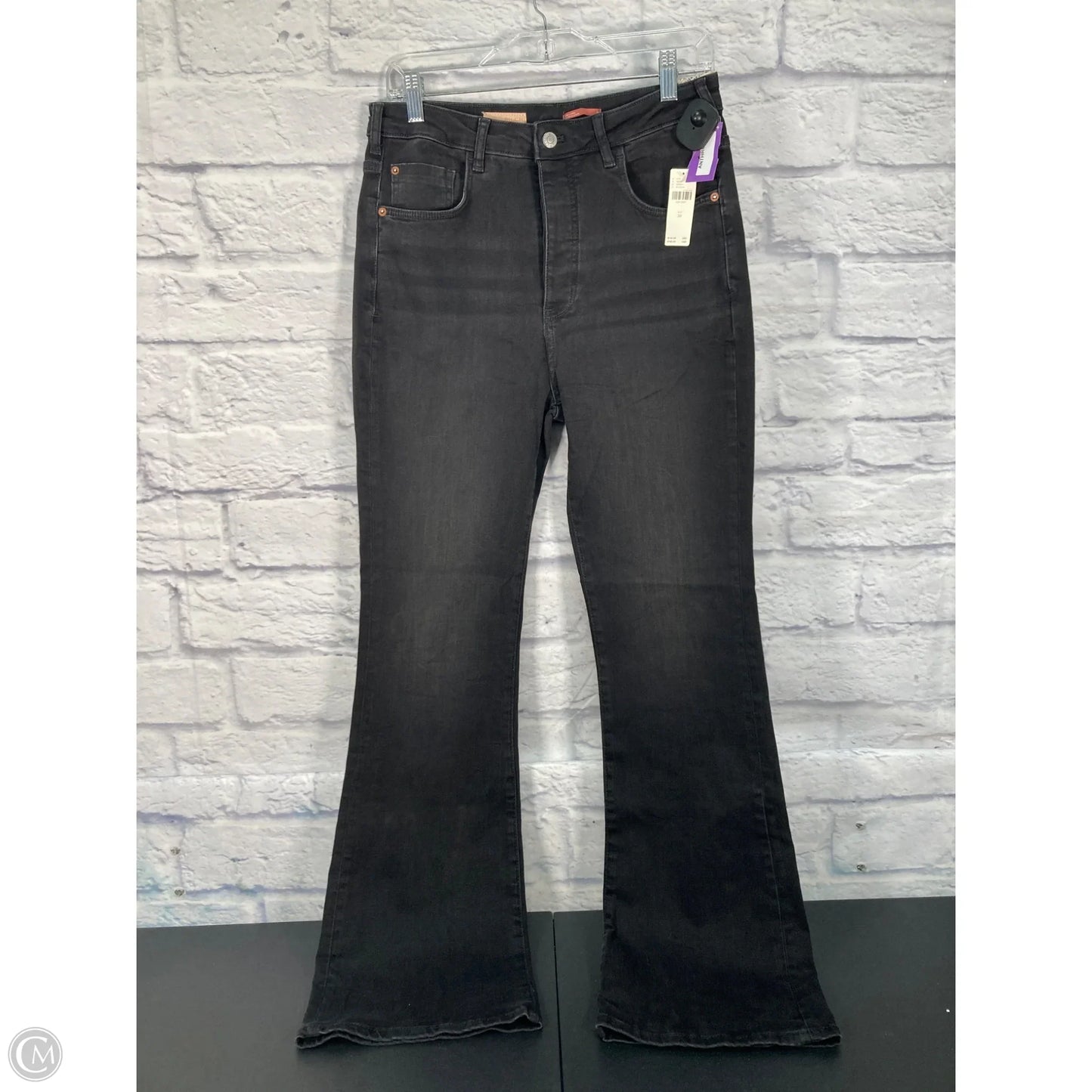 Jeans Boot Cut By Pilcro In Black Denim, Size: 10
