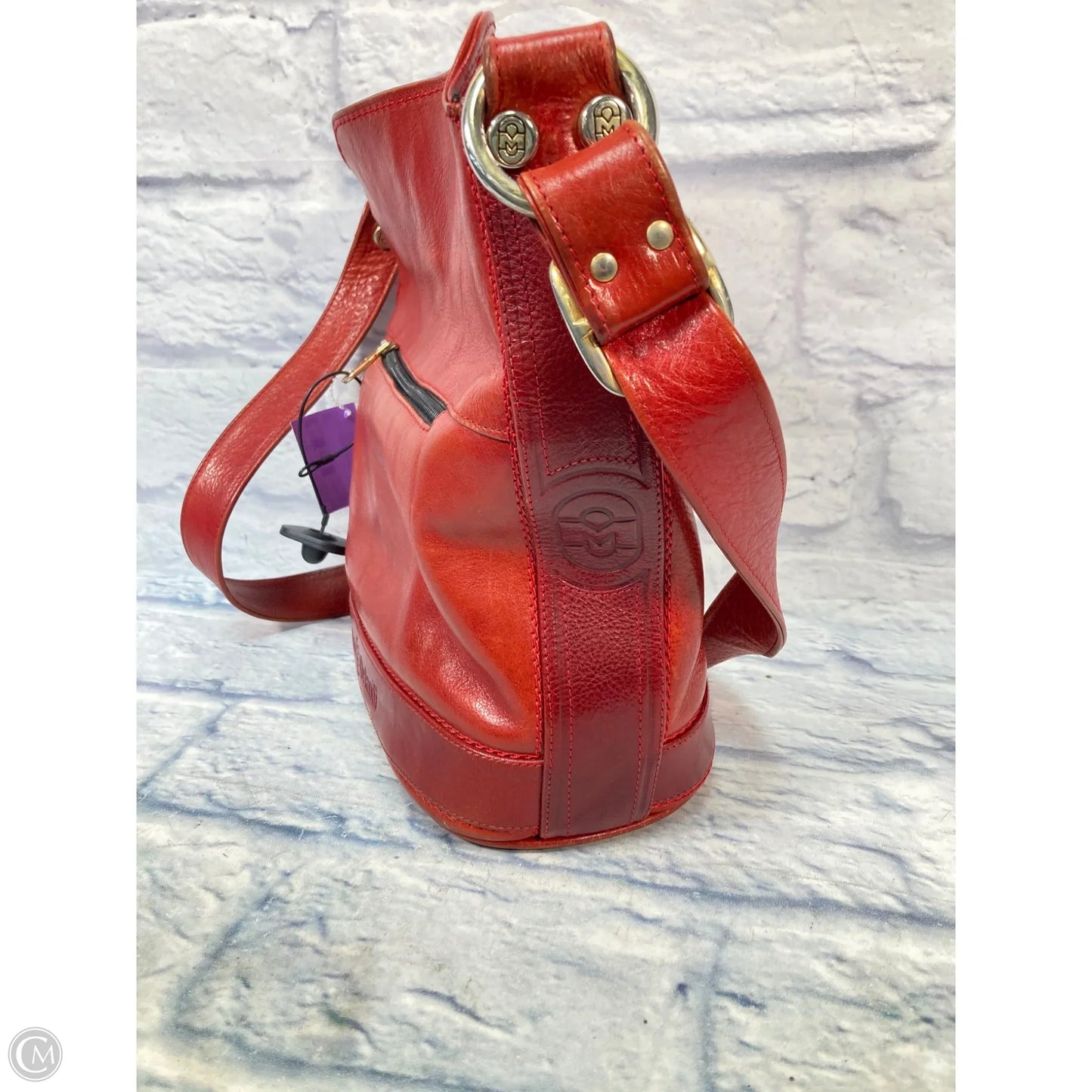 Crossbody Leather By Clothes Mentor, Size: Medium