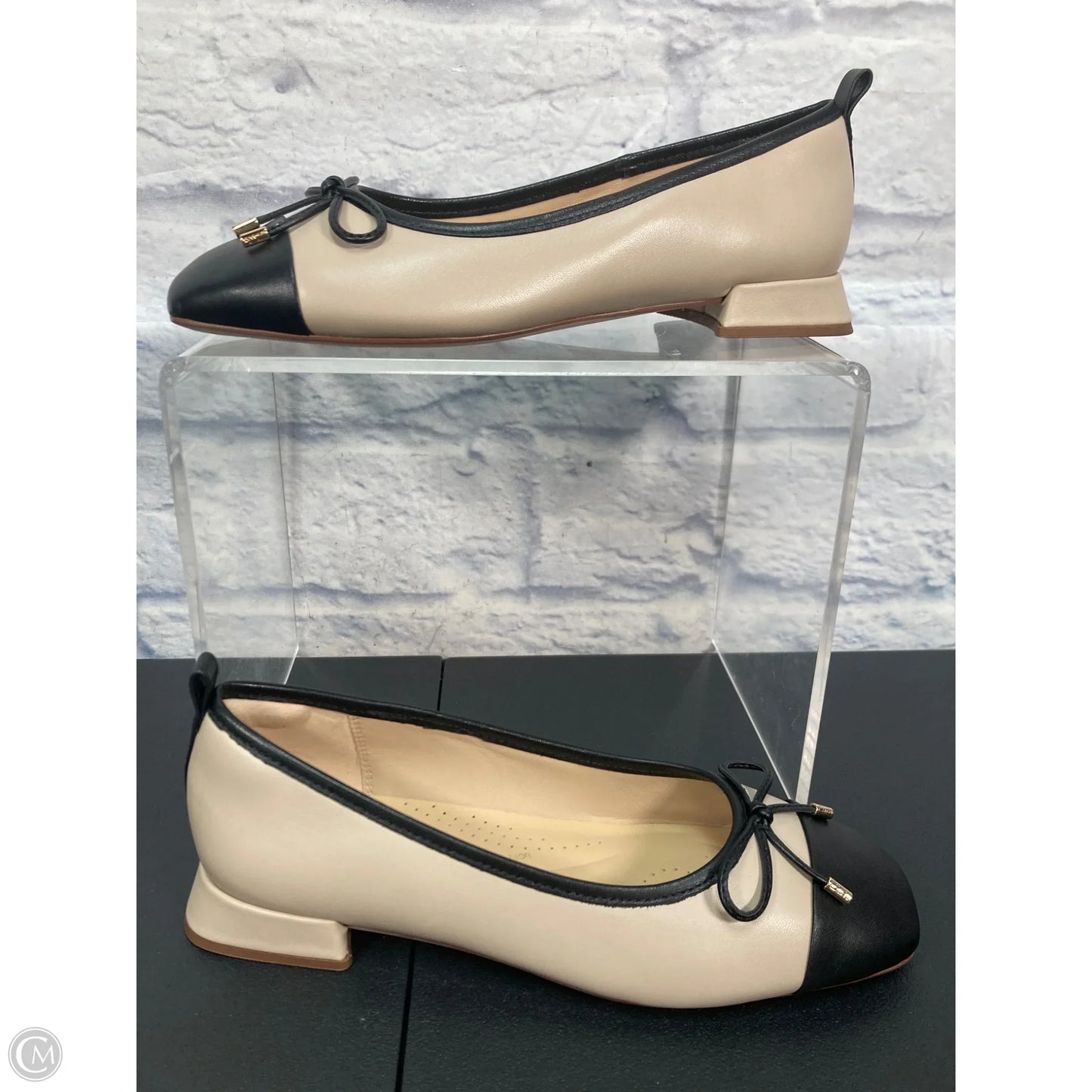 Shoes Heels Block By Clarks In Black & Cream, Size: 8.5