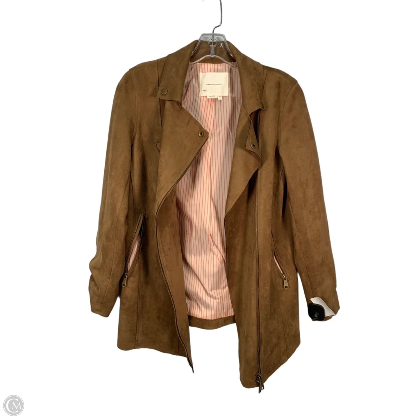 Jacket Moto By Anthropologie In Brown, Size: Xxsp