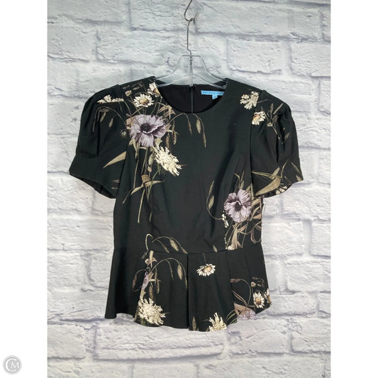 Top Short Sleeve By Antonio Melani In Black & Purple, Size: S