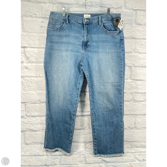 Jeans Straight By Hudson In Blue Denim, Size: 16