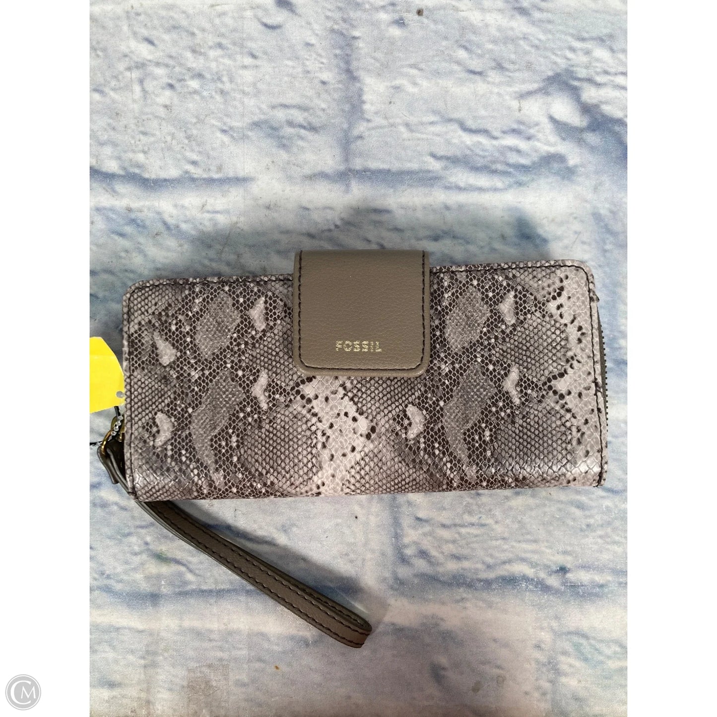 Wallet Leather By Fossil, Size: Medium