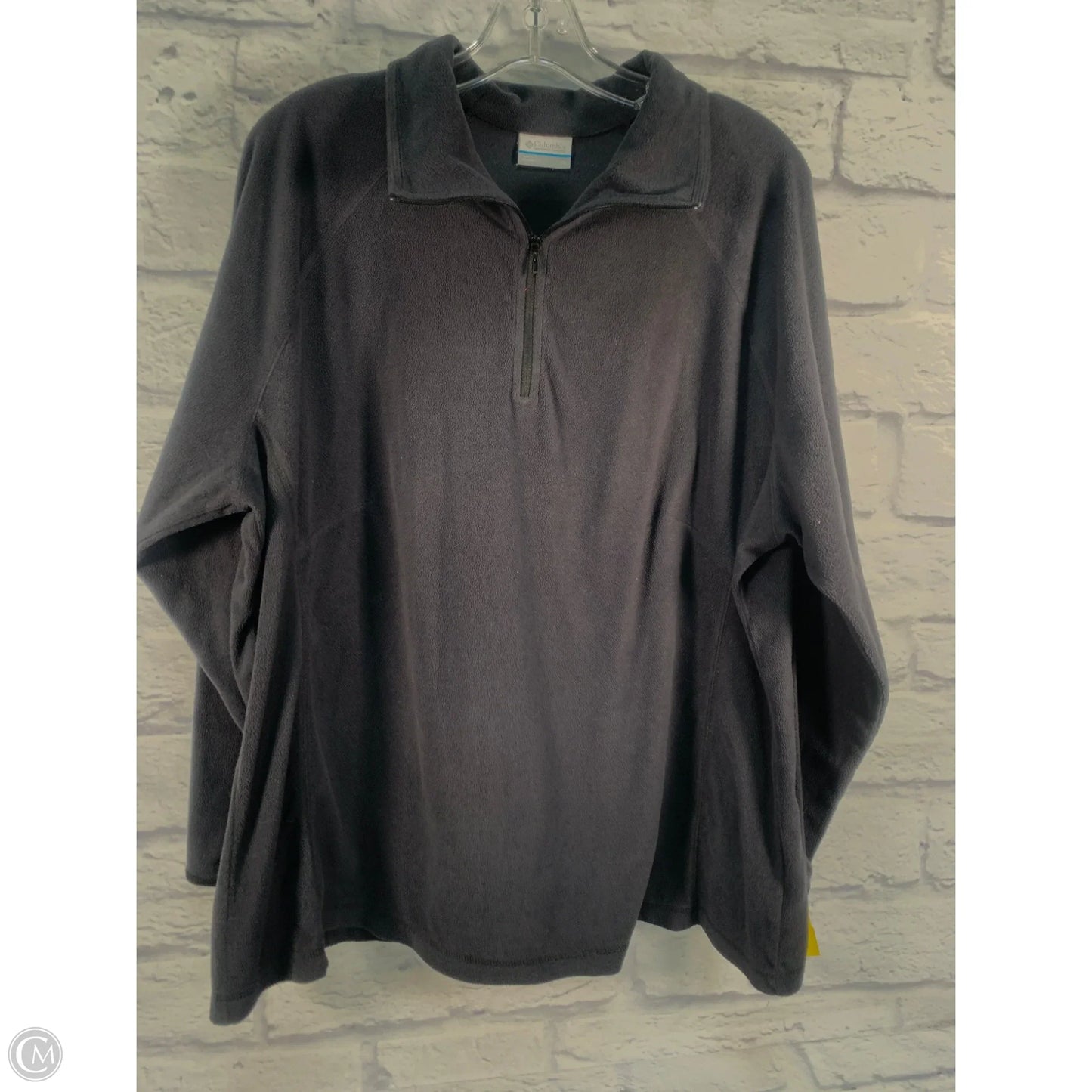 Athletic Top Long Sleeve Collar By Columbia In Black, Size: 2x