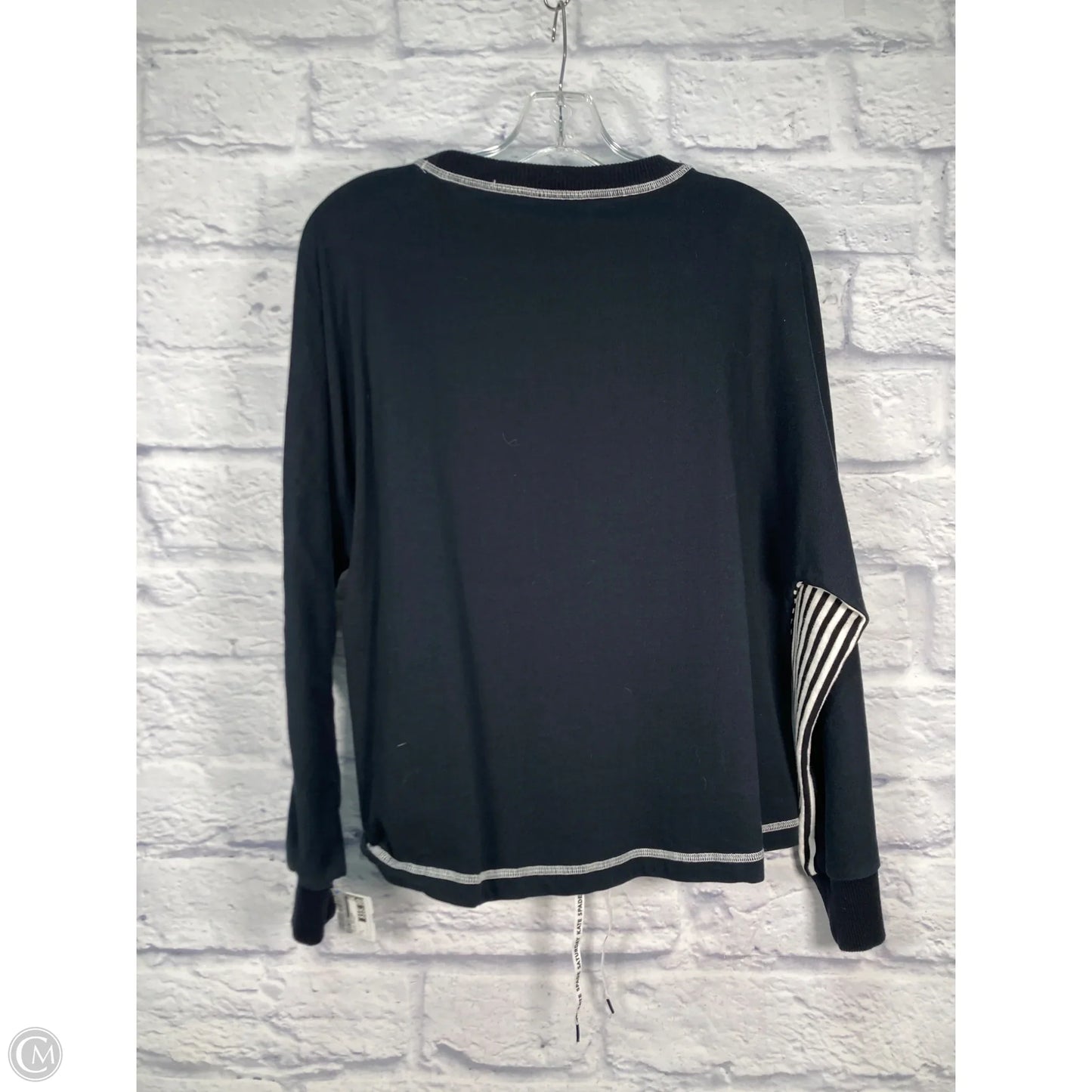 Top Long Sleeve Designer By Kate Spade In Striped Pattern, Size: L