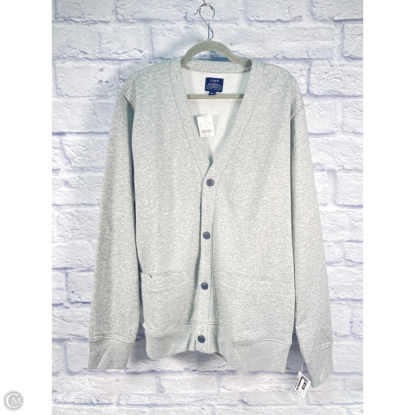 Sweater Cardigan By J. Crew In Grey, Size: L