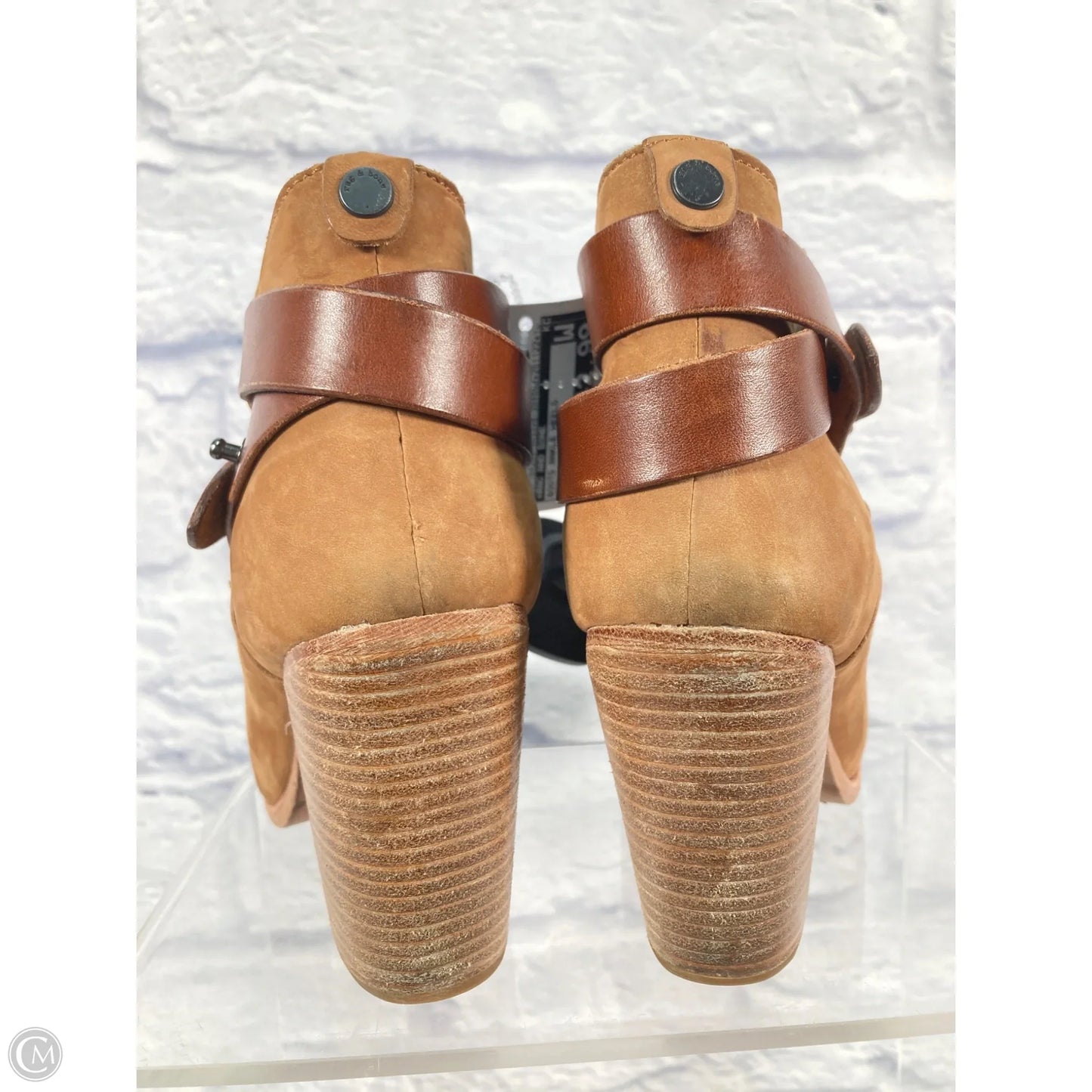 Boots Ankle Heels By Rag And Bone In Brown, Size: 6.5