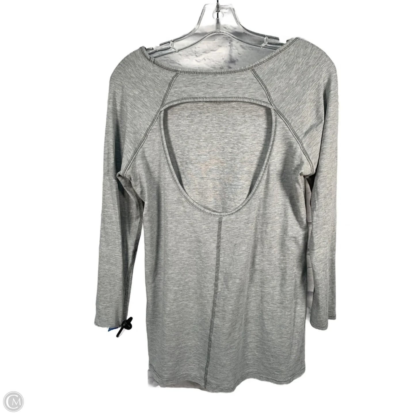 Athletic Top Long Sleeve Crewneck By Lululemon In Grey, Size: S