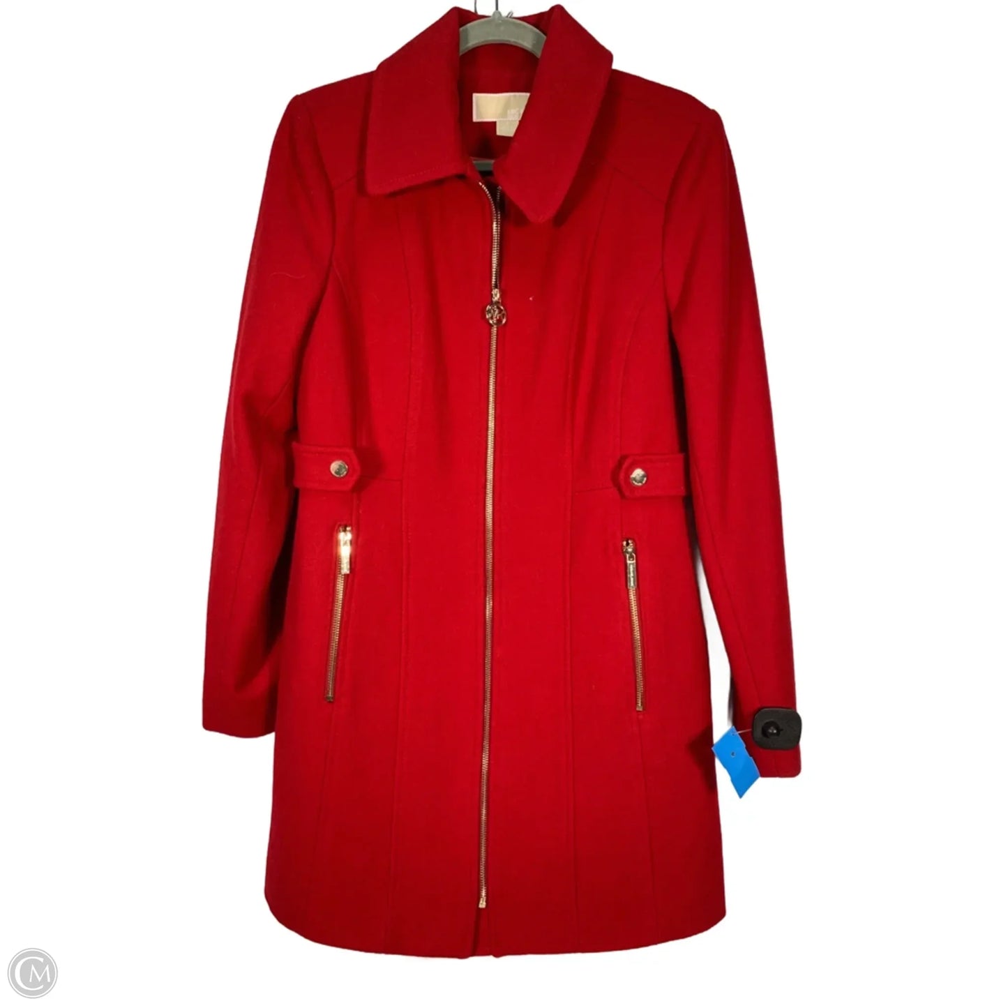 Coat Wool By Michael By Michael Kors In Red, Size: S