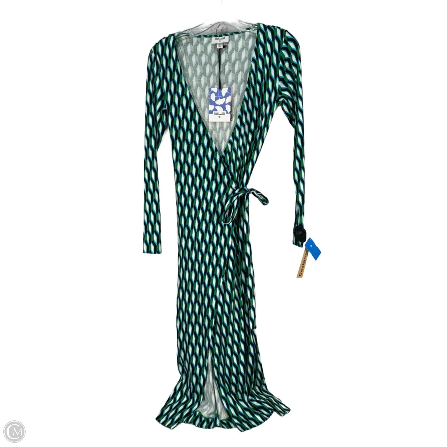 Dress Designer By Diane Von Furstenberg In Geometric Pattern, Size: Xxs