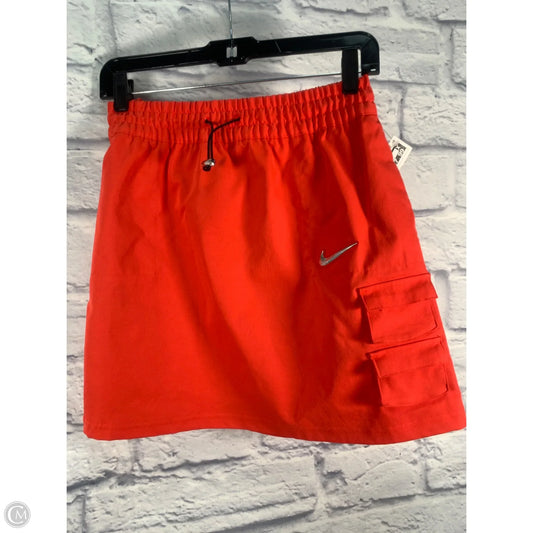 Athletic Skirt By Nike In Orange, Size: M