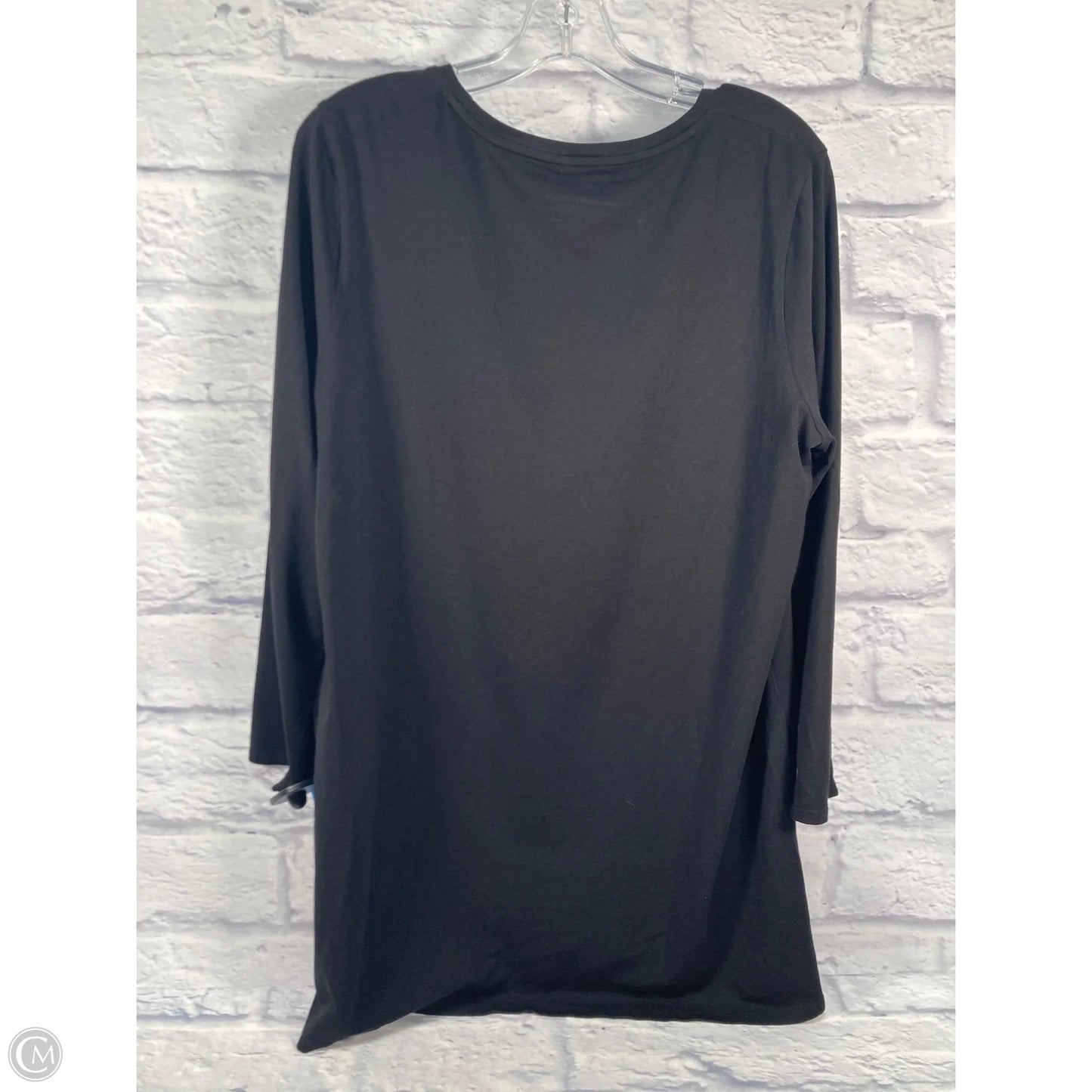 Top Long Sleeve Basic By Chicos In Black, Size: L