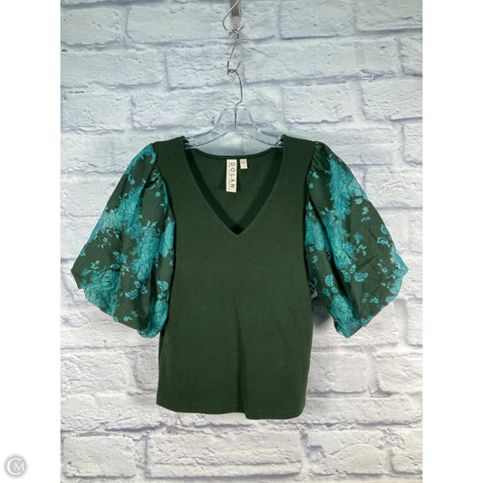 Top Short Sleeve By Dolan Left Coast In Blue & Green, Size: M