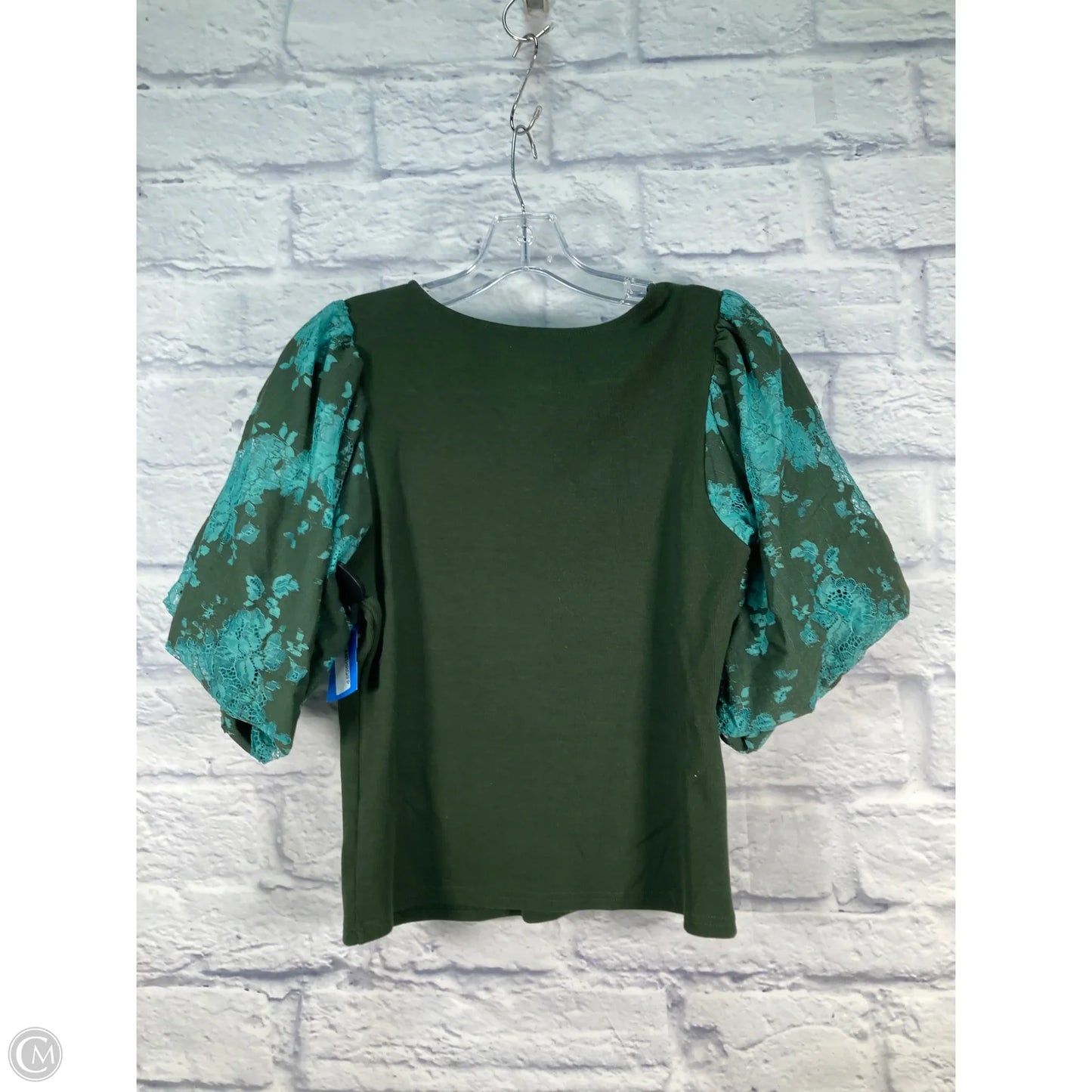 Top Short Sleeve By Dolan Left Coast In Blue & Green, Size: M