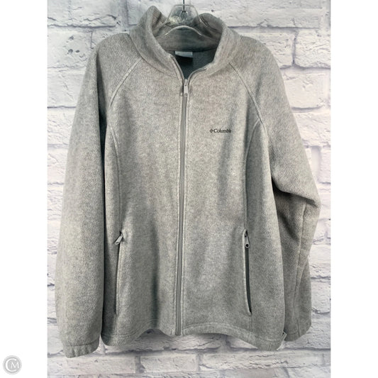 Jacket Fleece By Columbia In Grey, Size: 2x