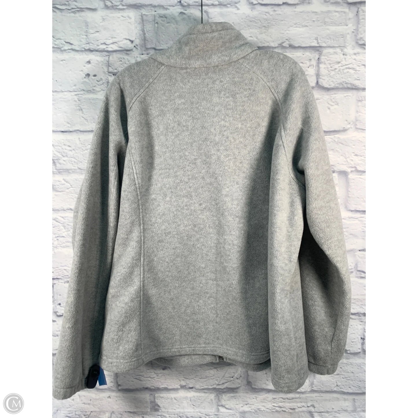 Jacket Fleece By Columbia In Grey, Size: 2x