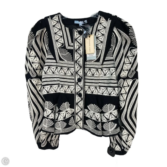 Jacket Other By Antonio Melani In Black & White, Size: S