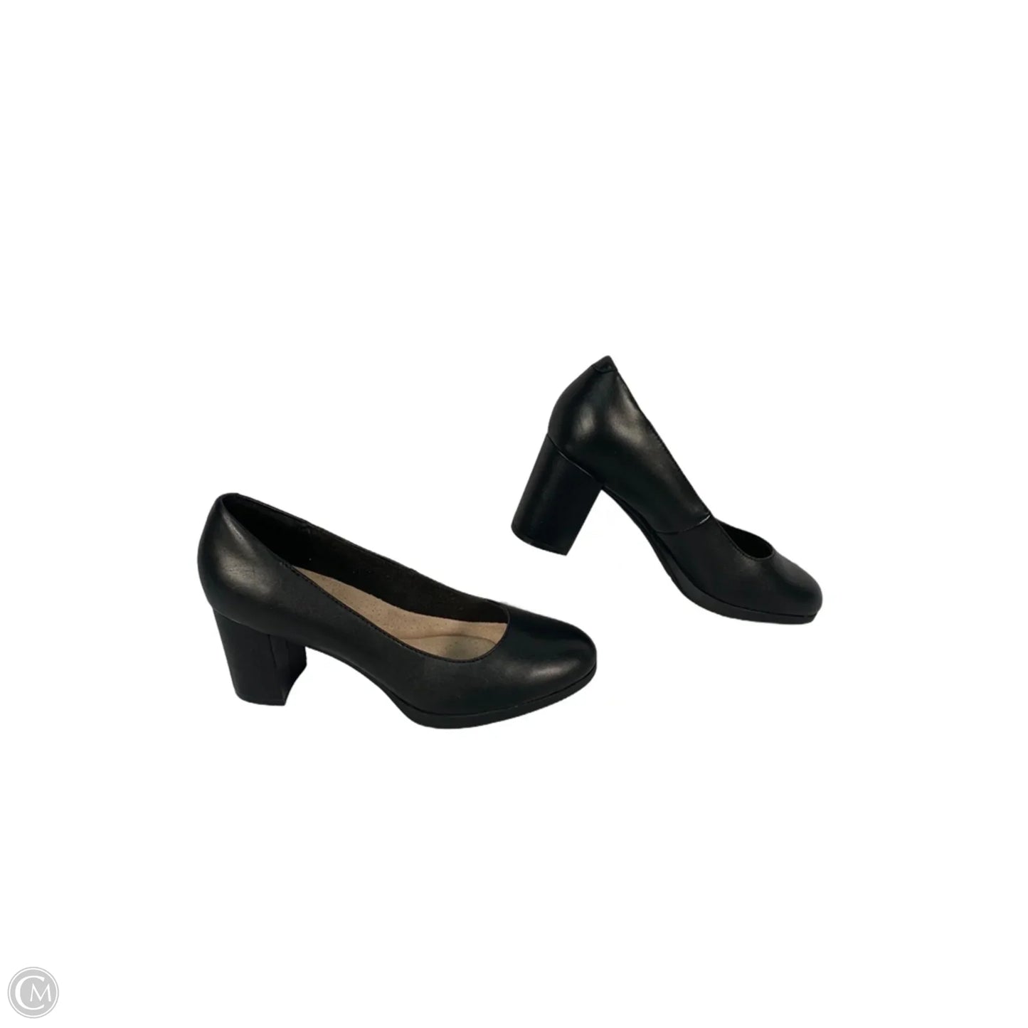 Shoes Heels Block By Clarks In Black, Size: 9
