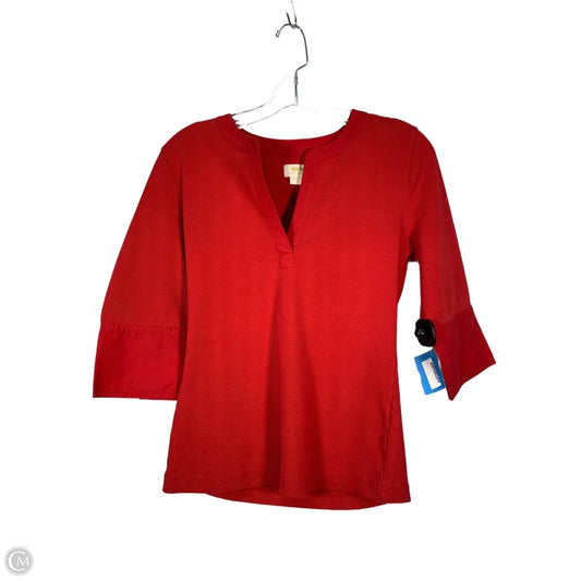 Top 3/4 Sleeve By Maeve In Red, Size: M