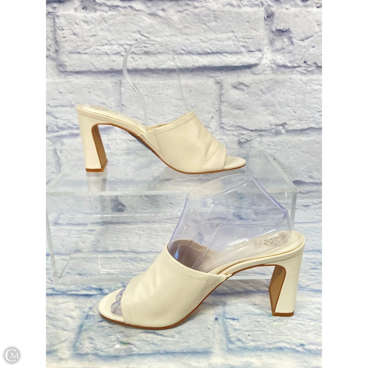 Shoes Heels Block By Vince Camuto In Cream, Size: 8