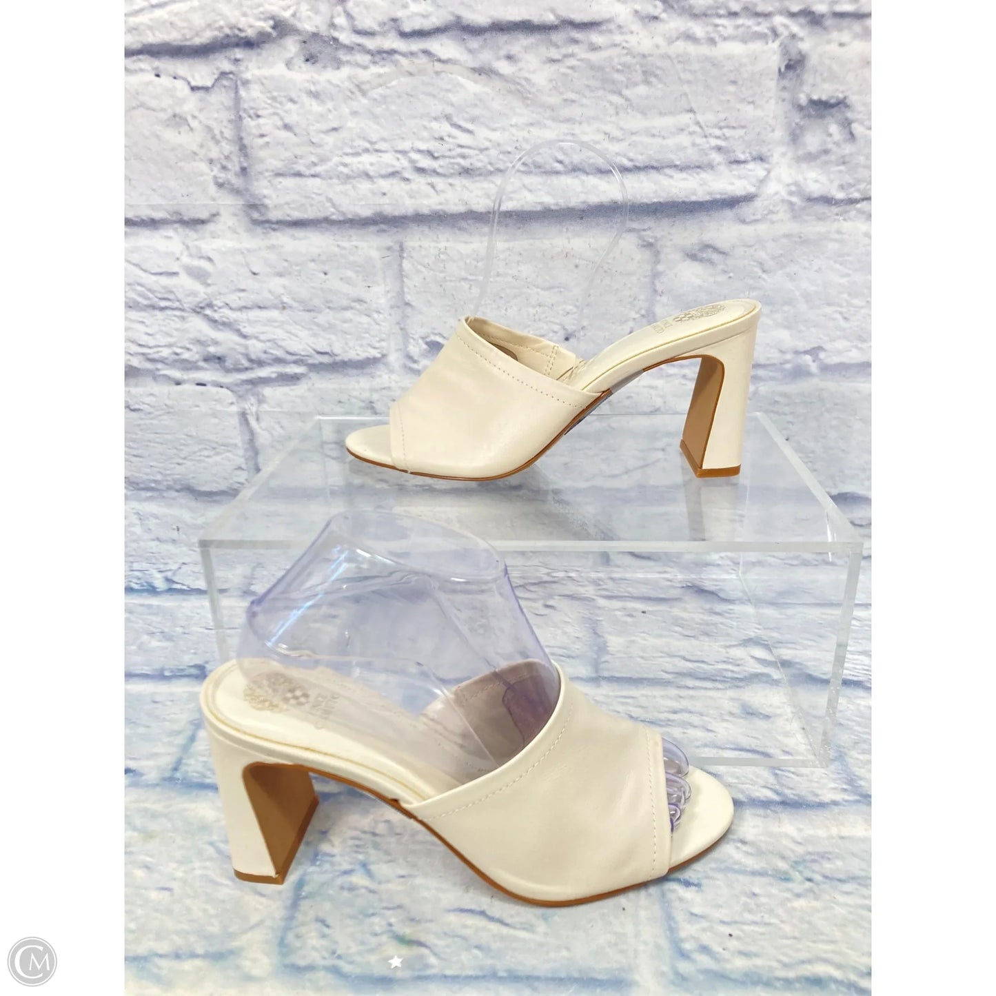 Shoes Heels Block By Vince Camuto In Cream, Size: 8