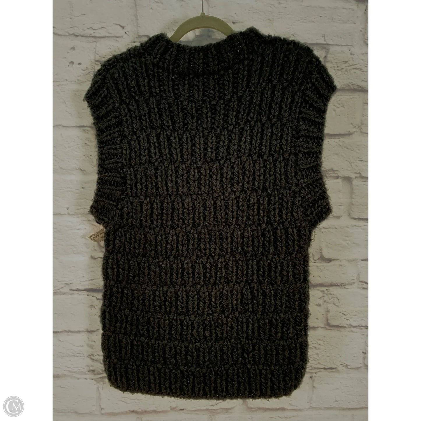 Vest Sweater By English Factory In Black, Size: L