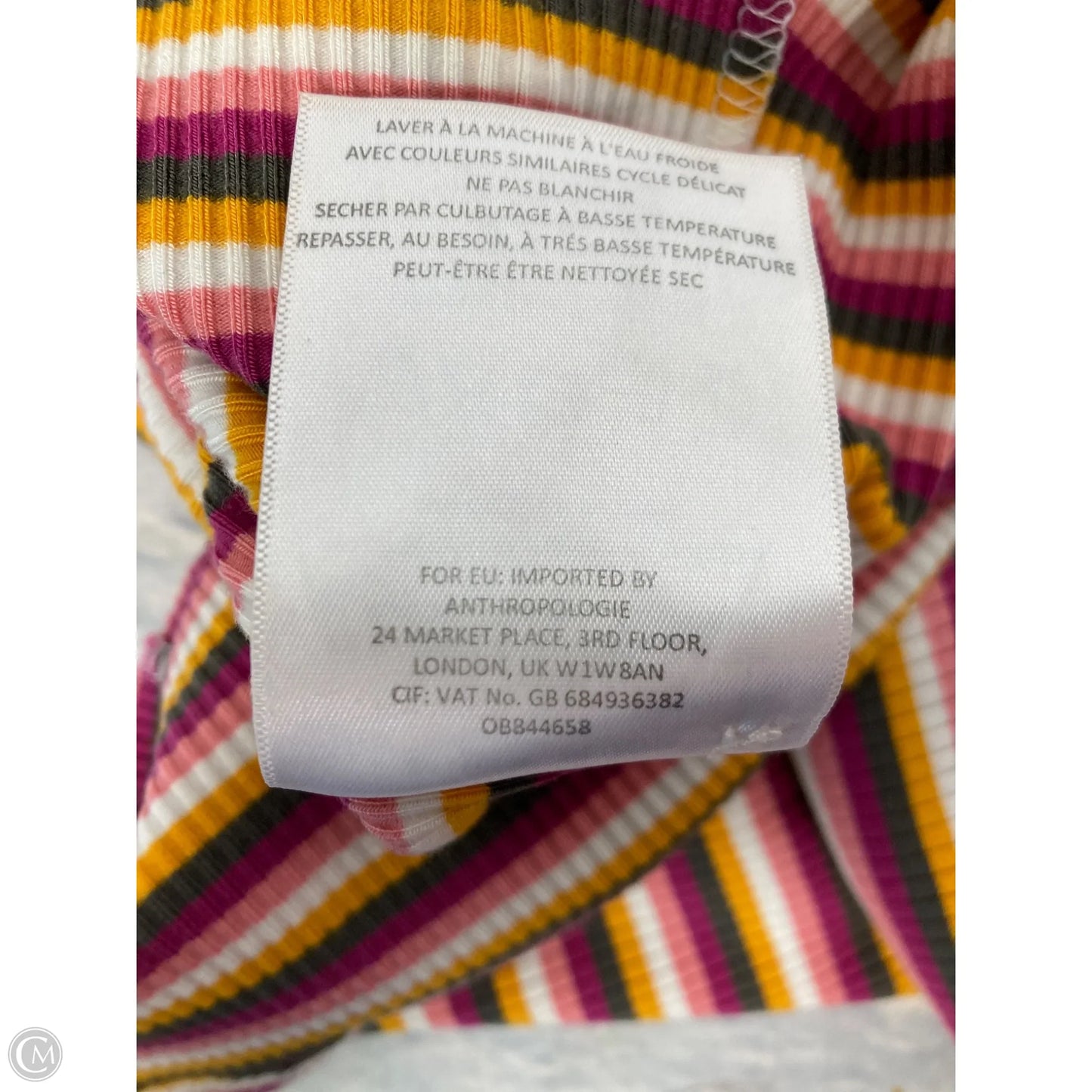 Top Short Sleeve By Maeve In Striped Pattern, Size: Xs