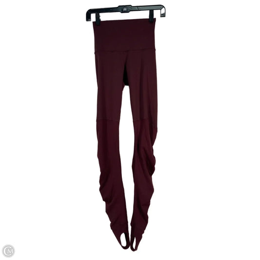 Athletic Leggings By Lululemon In Maroon, Size: Xs