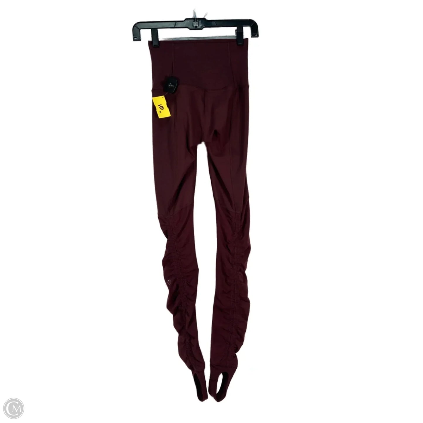 Athletic Leggings By Lululemon In Maroon, Size: Xs