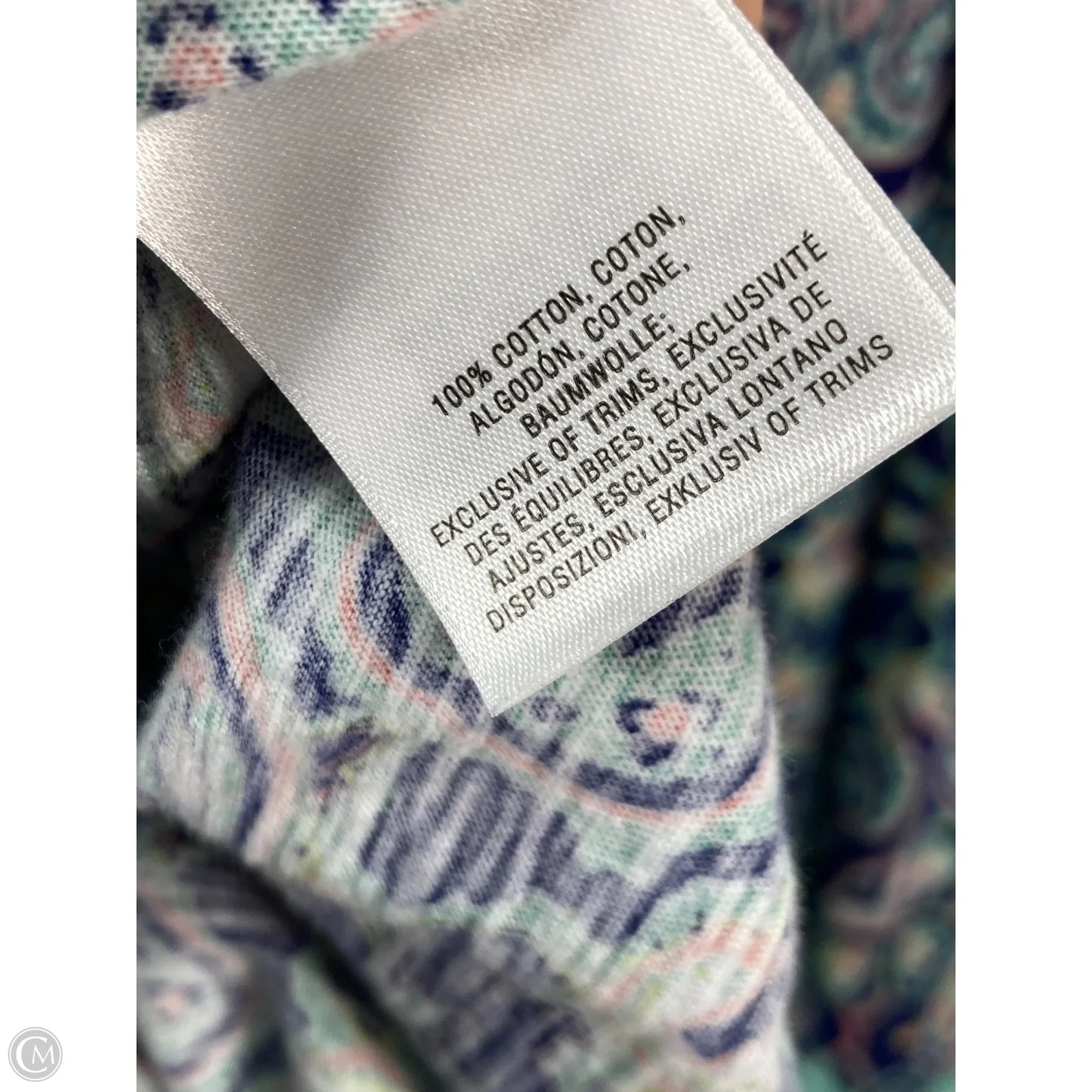 Top Sleeveless By Meadow Rue In Paisley Print, Size: Xl