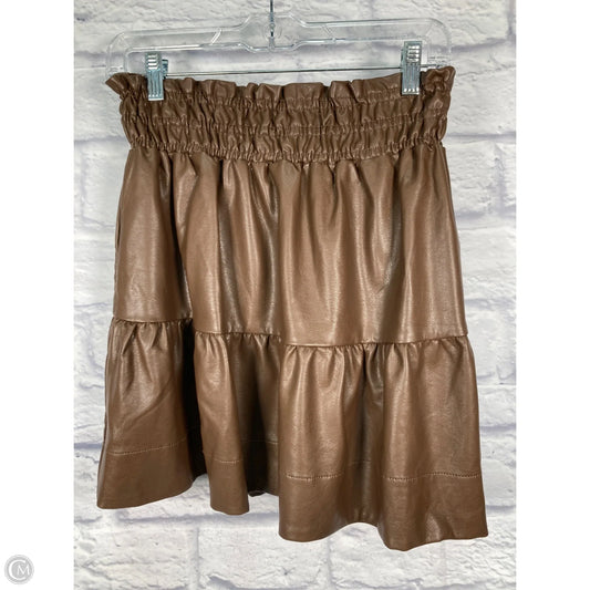 Skirt Mini & Short By Anthropologie In Brown, Size: 2