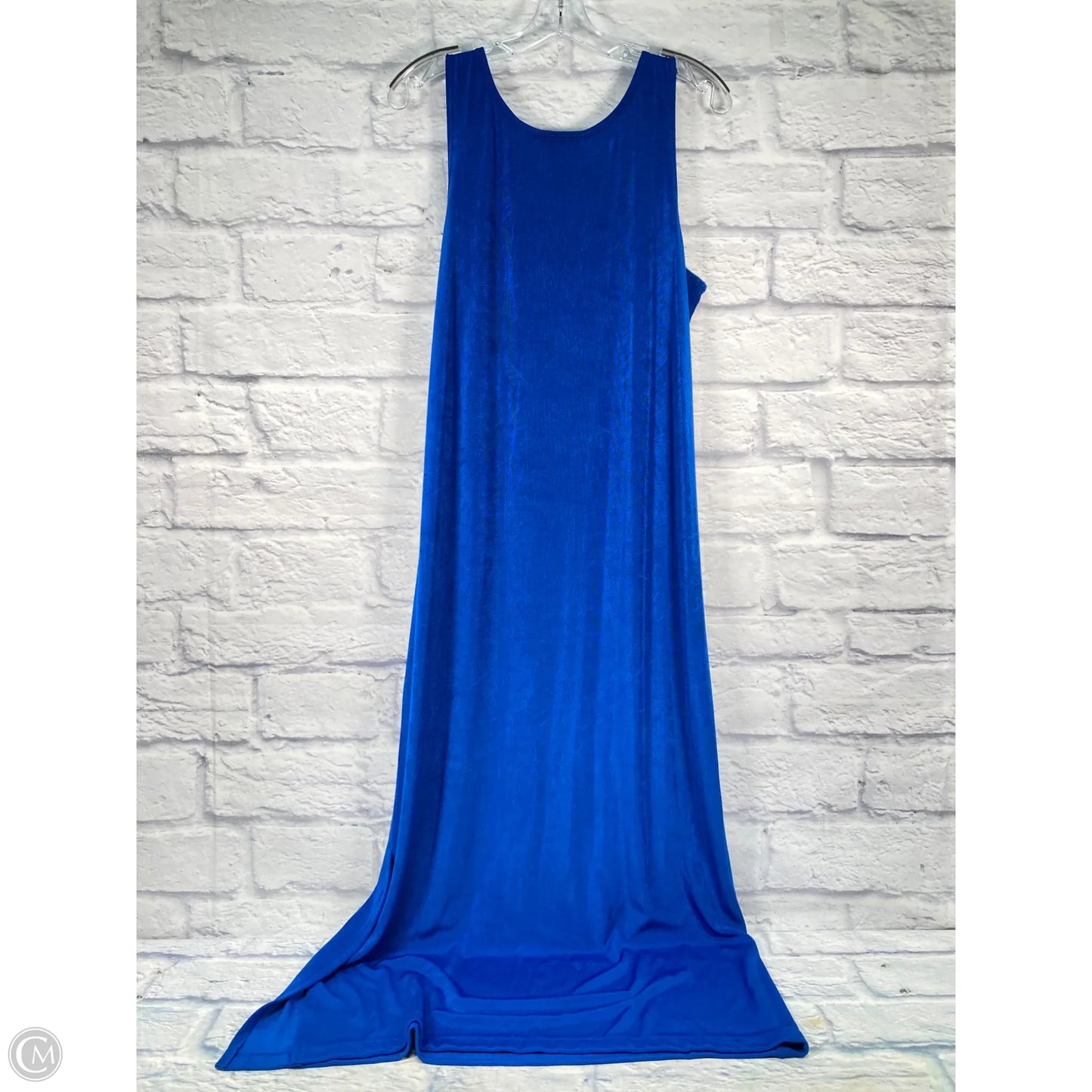 Dress Casual Midi By Chicos In Blue, Size: L