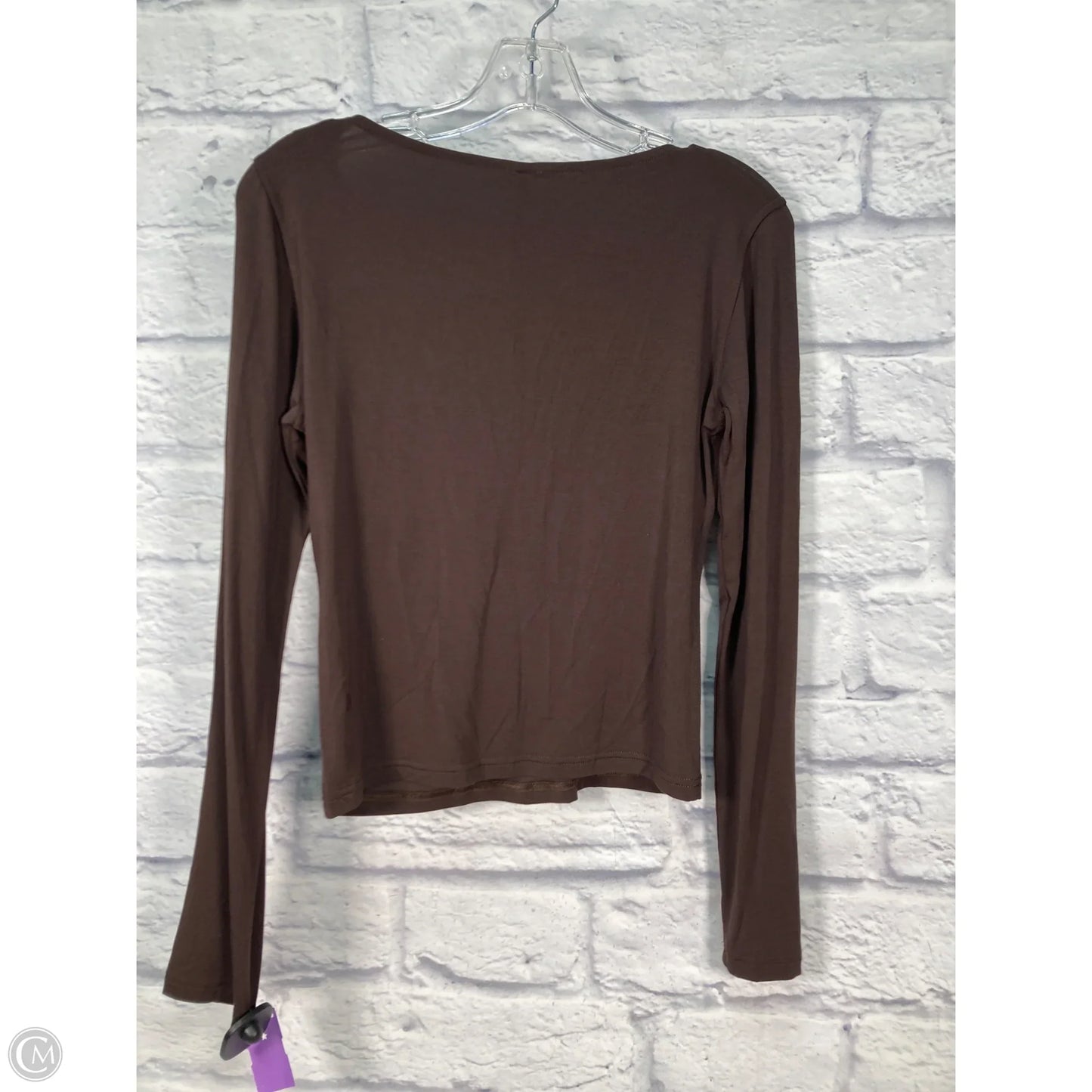 Athletic Top Long Sleeve Crewneck By Lululemon In Bronze, Size: M