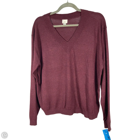 Sweater By A New Day In Maroon, Size: M