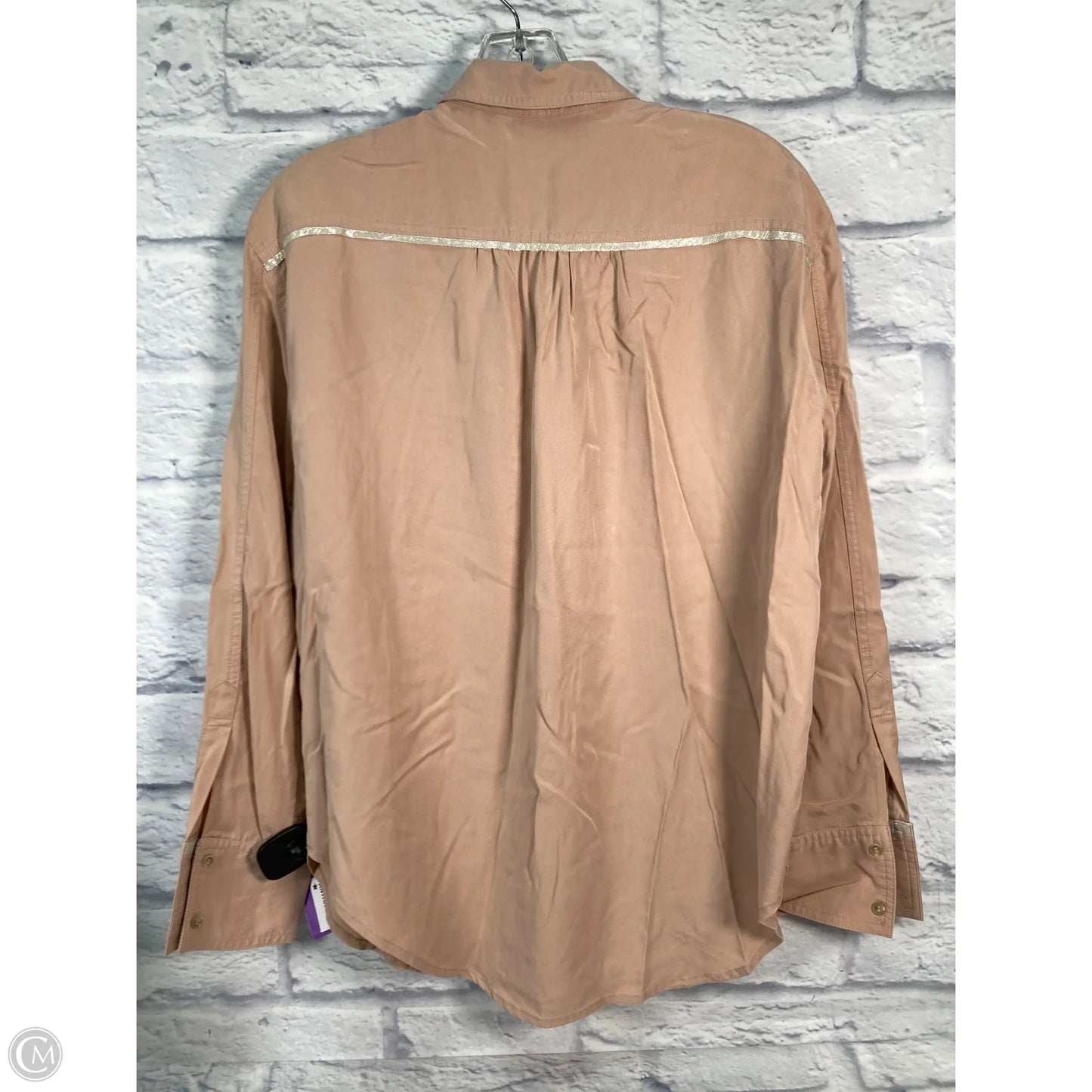 Top Long Sleeve By Free People In Pink, Size: S