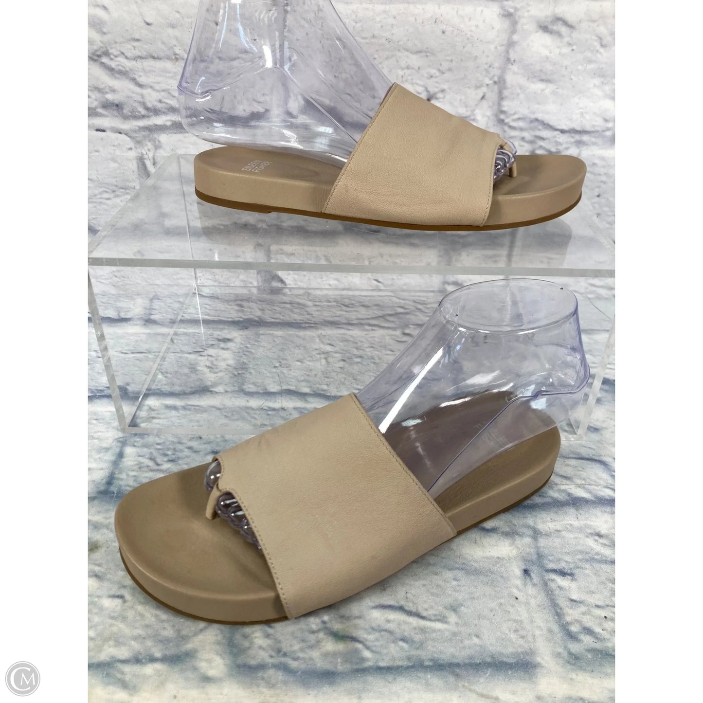 Sandals Flats By Eileen Fisher In Beige, Size: 8.5