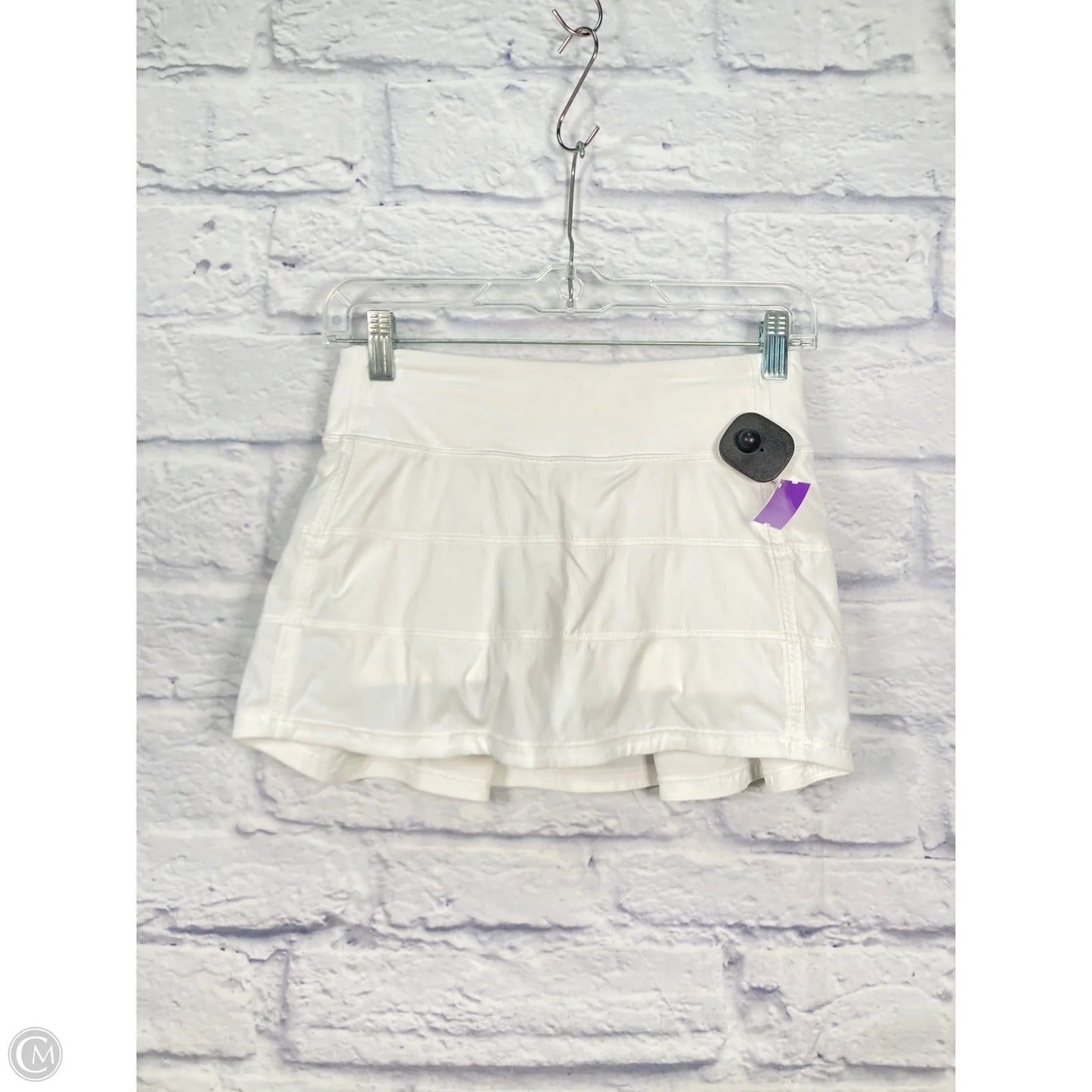 Athletic Skort By Lululemon In White, Size: 2