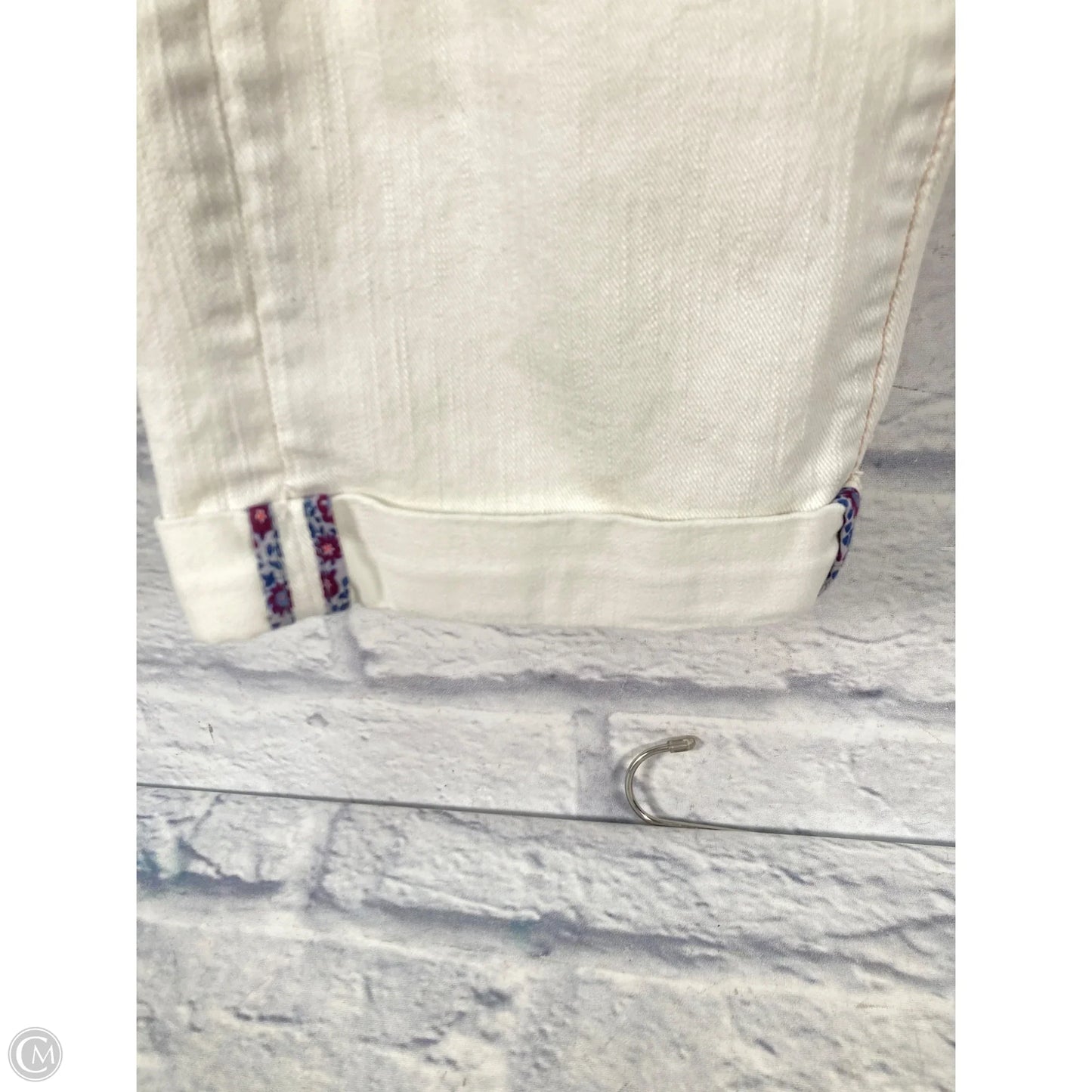 Jeans Cropped By Anthropologie In Cream, Size: 4