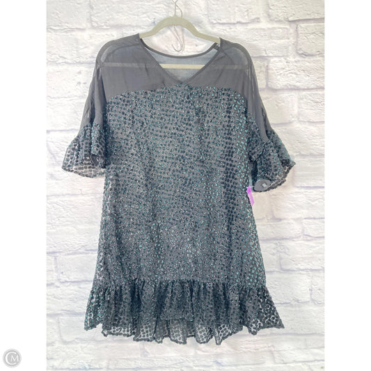 Dress Party Short By Amadi In Black & Green, Size: S