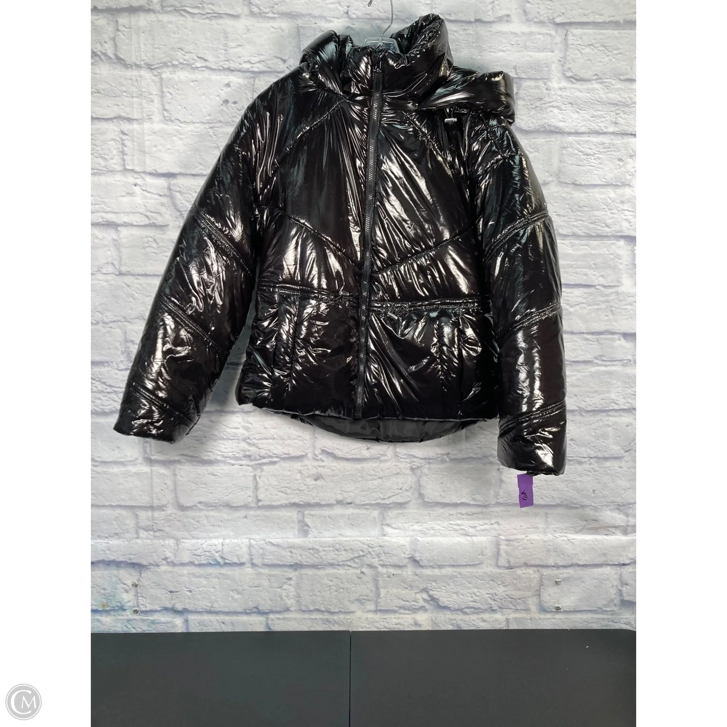 Coat Puffer & Quilted By Clothes Mentor In Black, Size: L