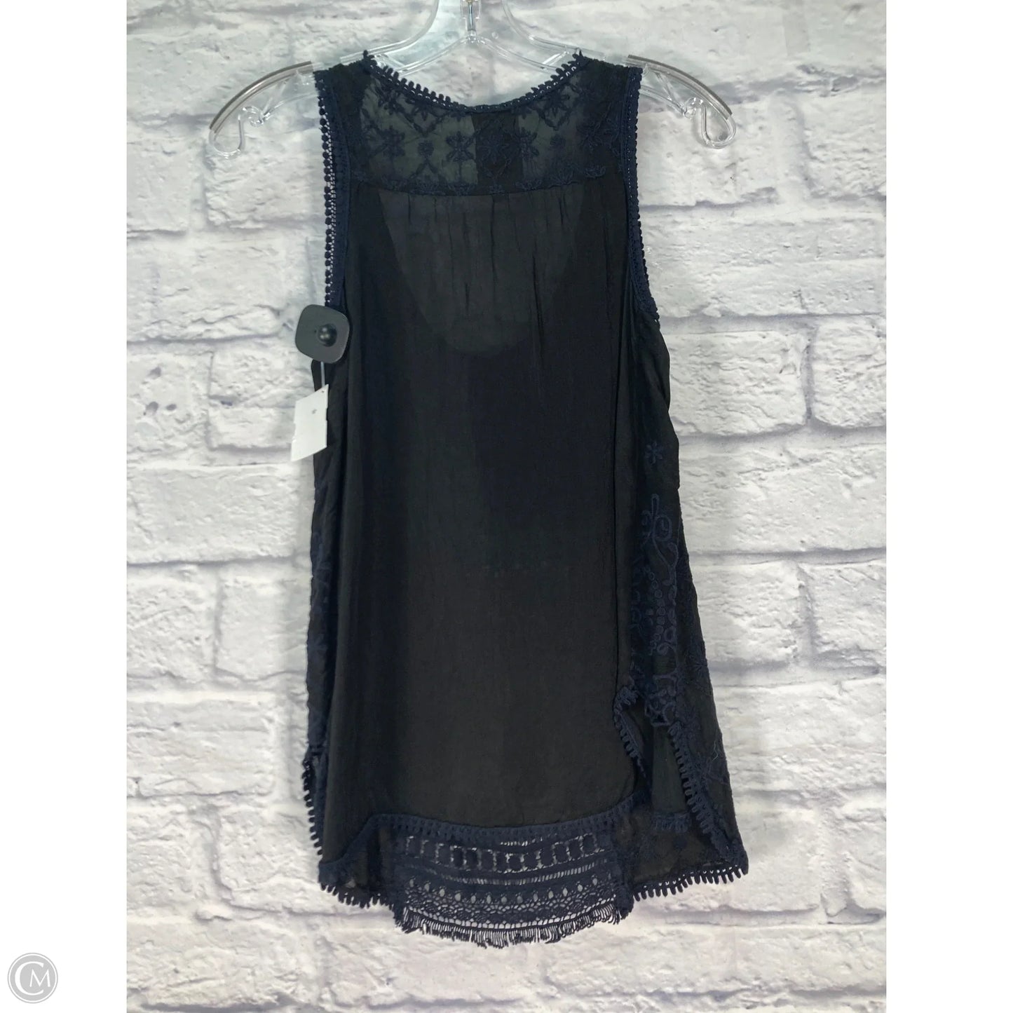 Top Sleeveless By Johnny Was In Black, Size: S