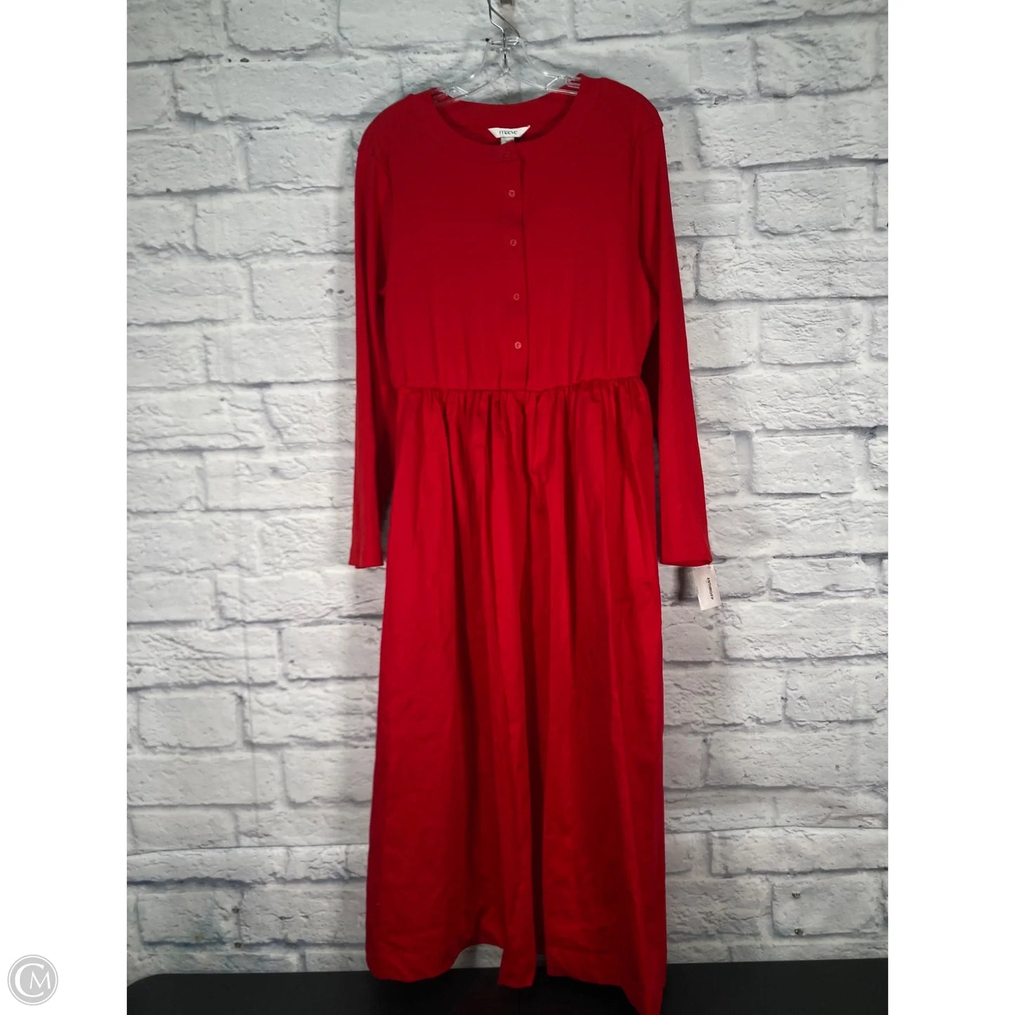 Dress Casual Midi By Maeve In Red, Size: 3x
