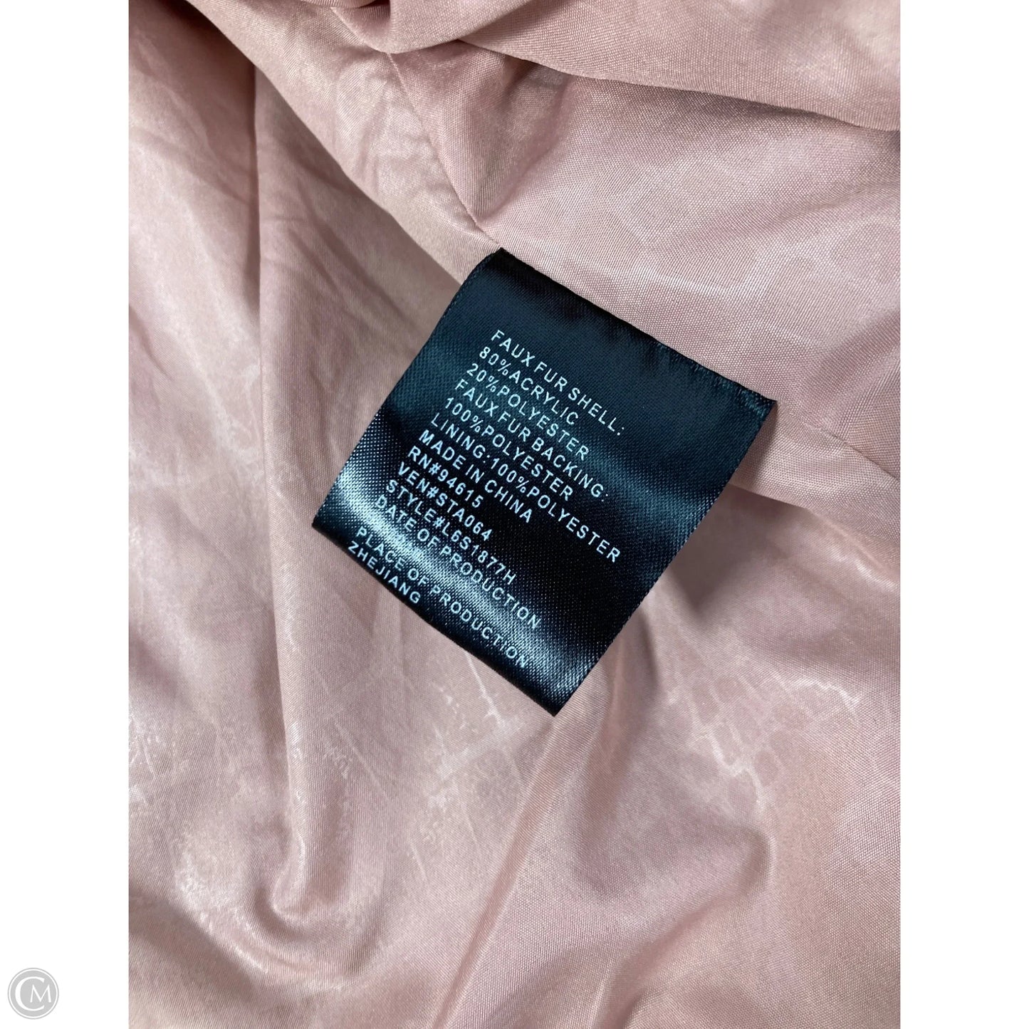 Jacket Fleece By Sam Edelman In Peach, Size: L