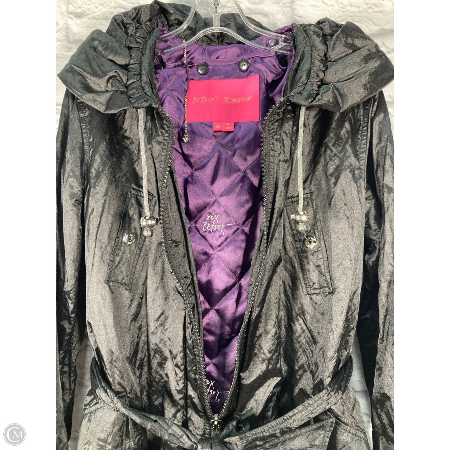 Coat Other By Betsey Johnson In Black, Size: Xl