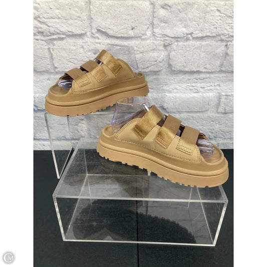 Sandals Designer By Ugg In Tan, Size: 8